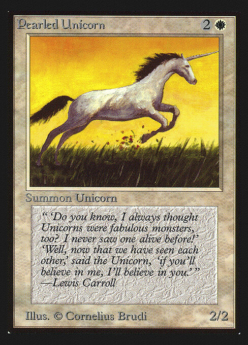 Pearled Unicorn card art