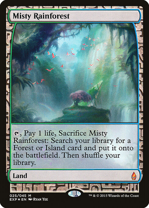 Misty Rainforest card art