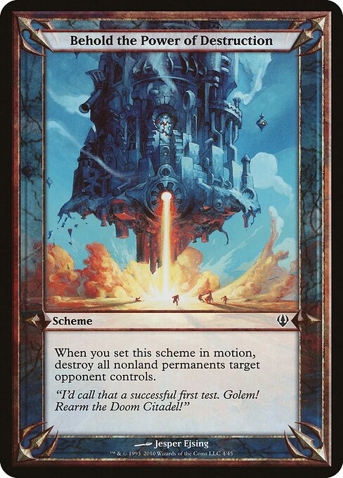 Behold the Power of Destruction (Archenemy) card art