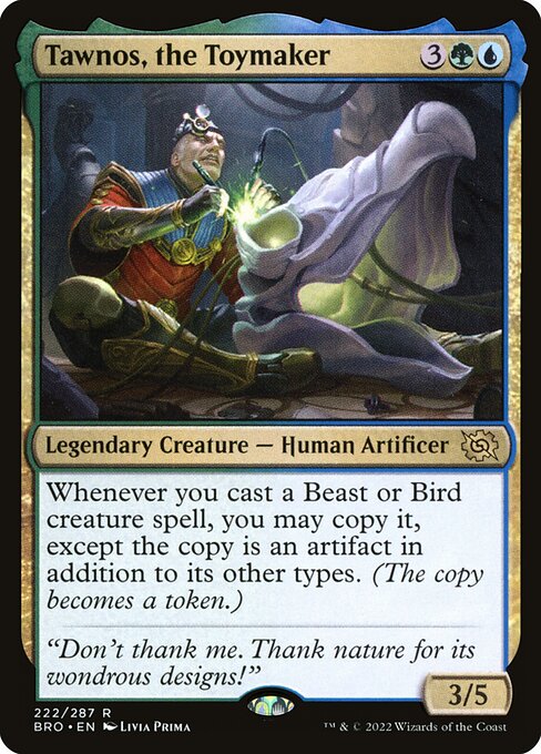 Tawnos, the Toymaker card art