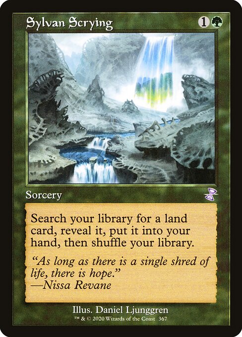 Sylvan Scrying card art