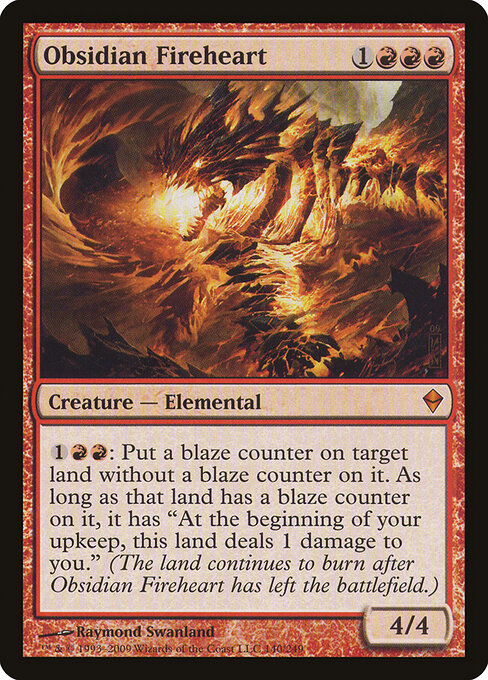 Obsidian Fireheart card art