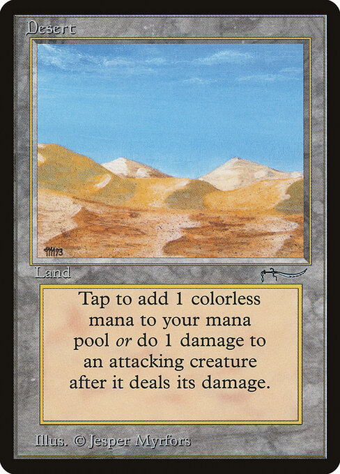 Desert card art