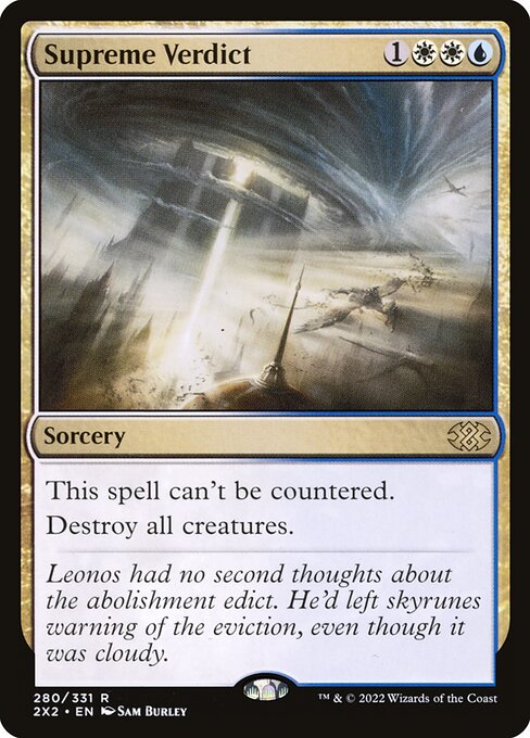 Supreme Verdict card art
