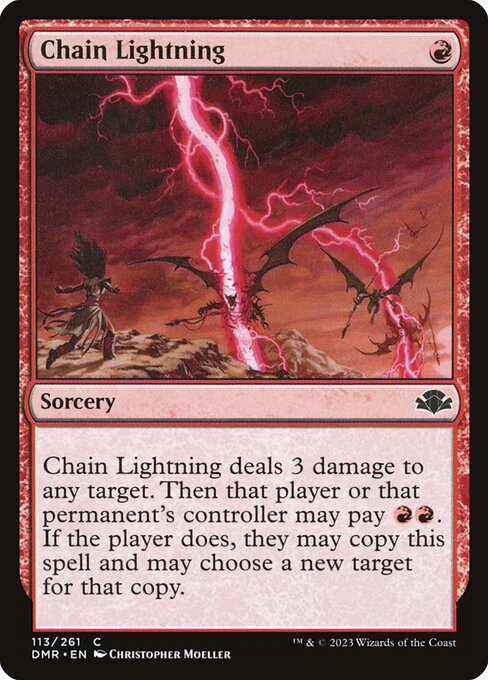 Chain Lightning card art