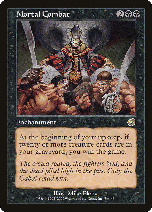 Mortal Combat card art