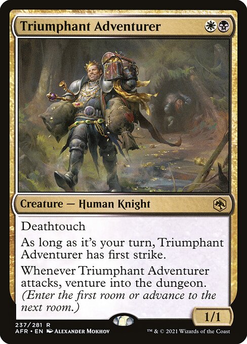Triumphant Adventurer card art