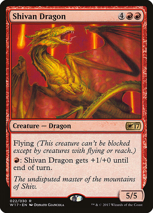 Shivan Dragon card art