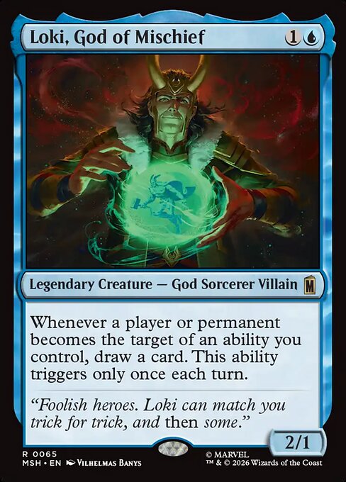 Loki, God of Mischief card art