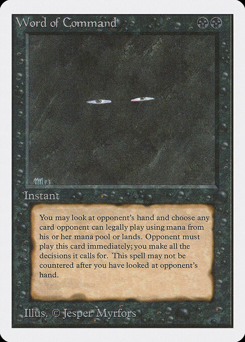 Word of Command card art