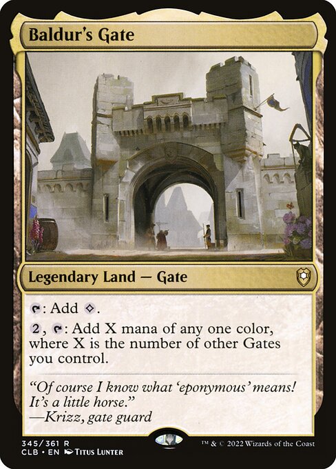 Baldur's Gate card art