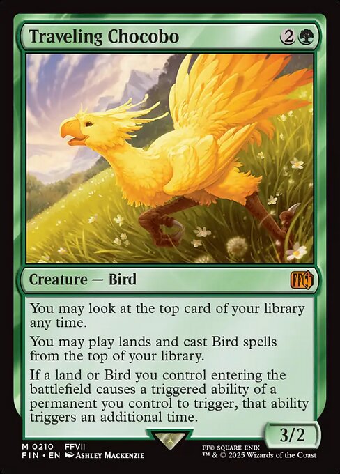 Traveling Chocobo card art