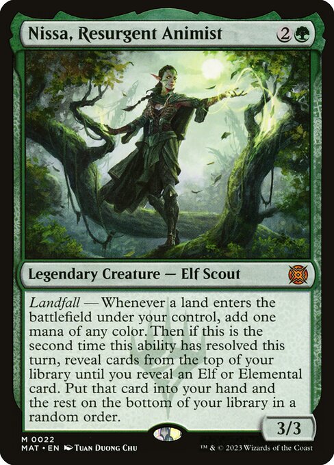Nissa, Resurgent Animist card art