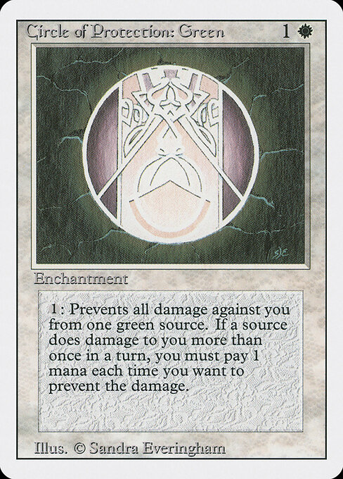 Circle of Protection: Green card art
