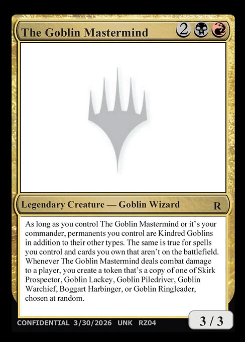 The Goblin Mastermind card art