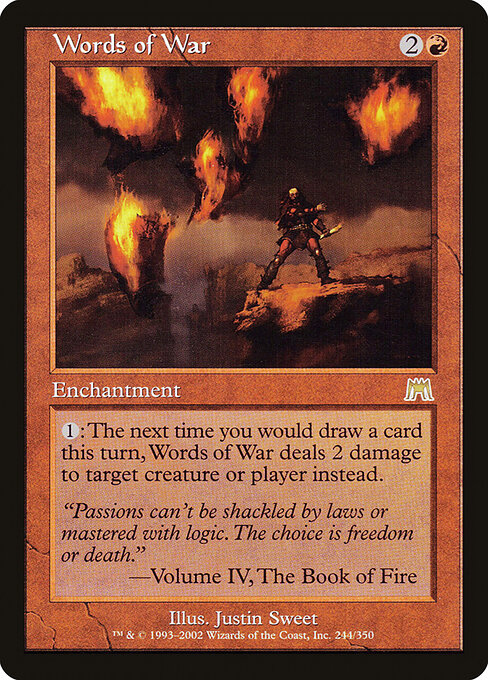 Words of War card art