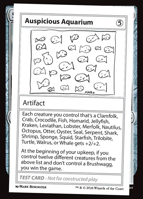 Auspicious Aquarium card art