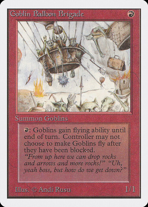 Goblin Balloon Brigade card art