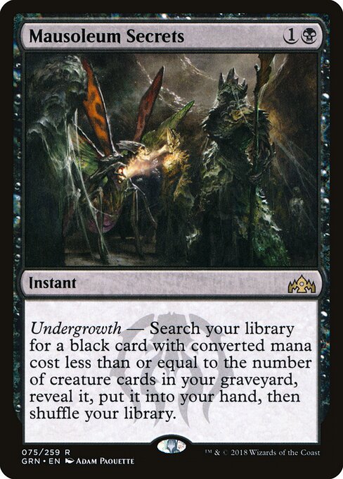 Mausoleum Secrets card art