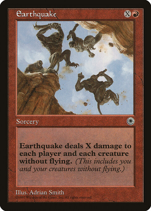 Earthquake card art