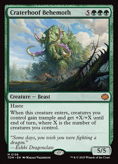 Craterhoof Behemoth card art