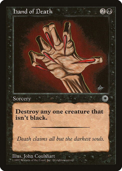 Hand of Death card art
