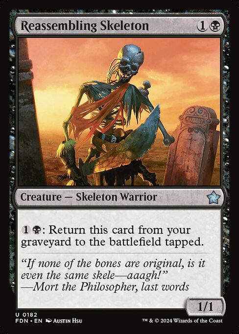 Reassembling Skeleton card art