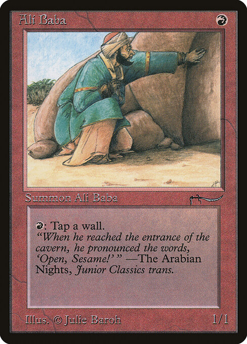 Ali Baba card art