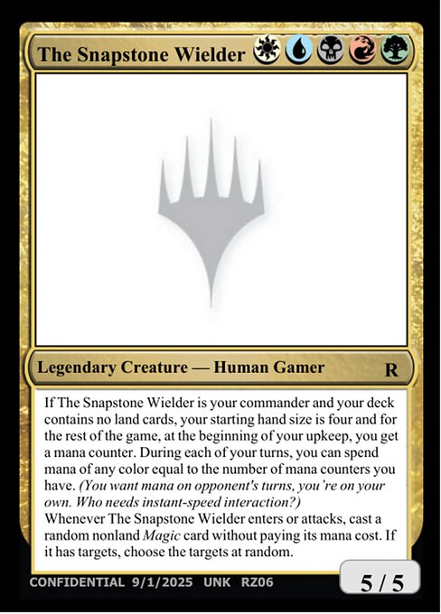 The Snapstone Wielder card art