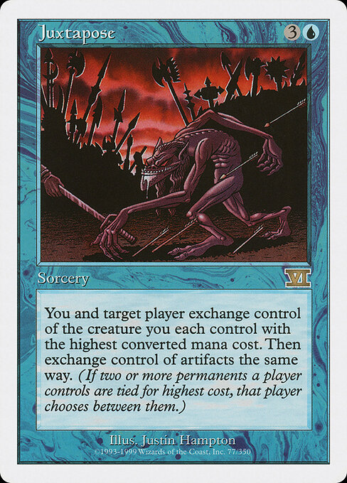 Juxtapose card art