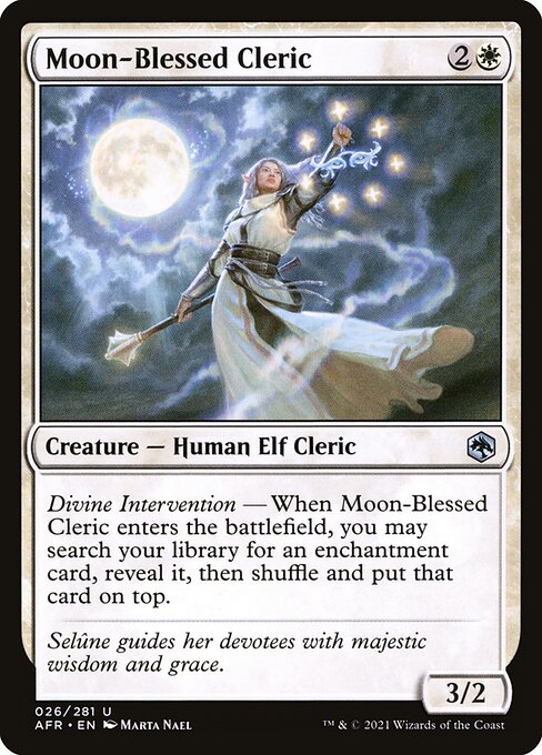 Moon-Blessed Cleric card art