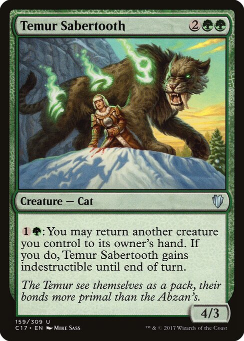 Temur Sabertooth card art