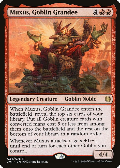 Muxus, Goblin Grandee card art