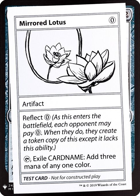 Mirrored Lotus (No PW Symbol) card art