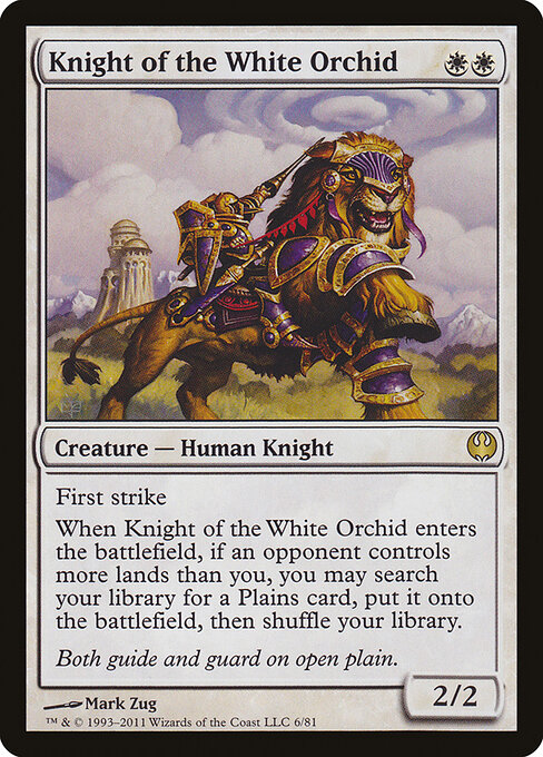 Knight of the White Orchid card art