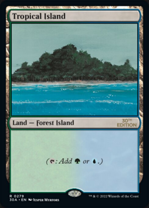 Tropical Island card art