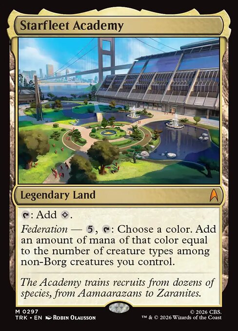 Starfleet Academy card art