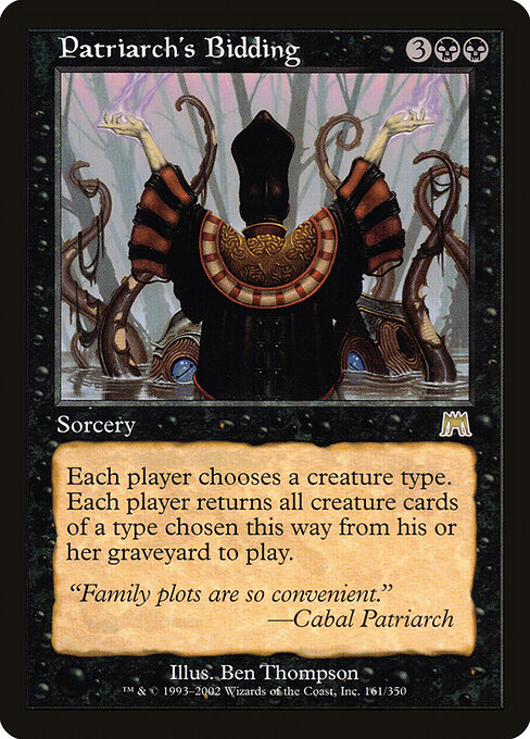 Patriarch's Bidding card art