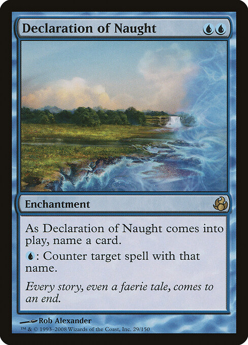 Declaration of Naught card art