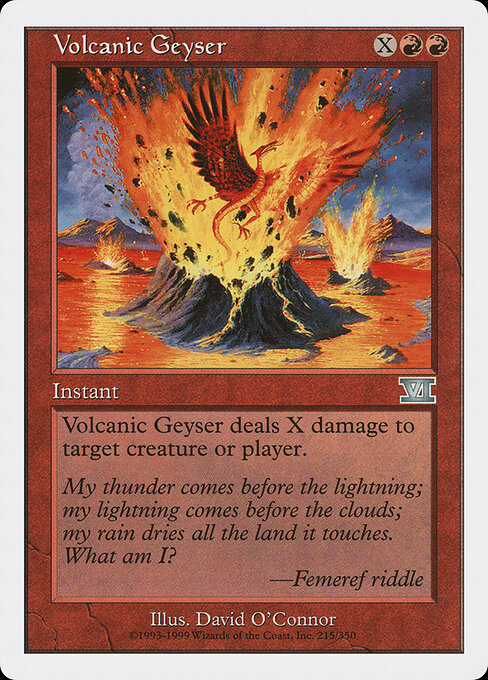 Volcanic Geyser card art