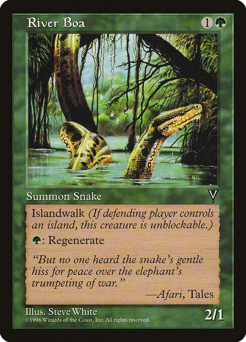 River Boa card art