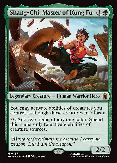 Shang-Chi, Master of Kung Fu card art