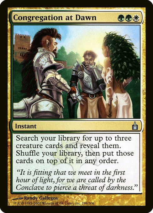 Congregation at Dawn card art
