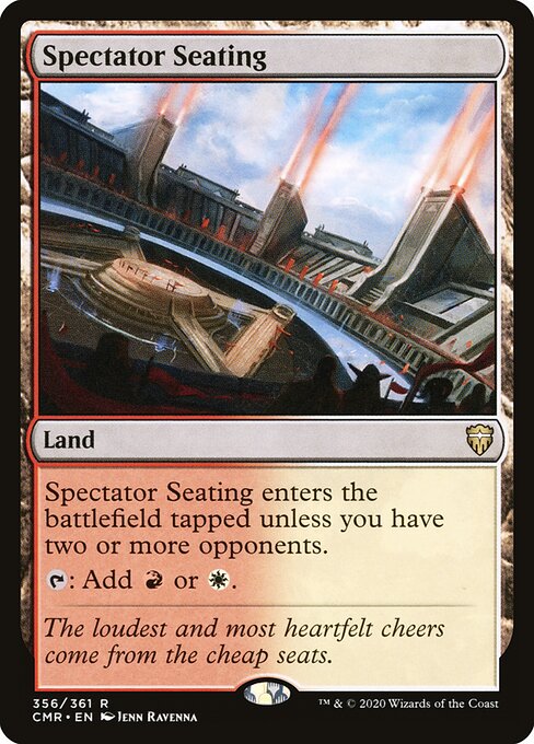 Spectator Seating card art