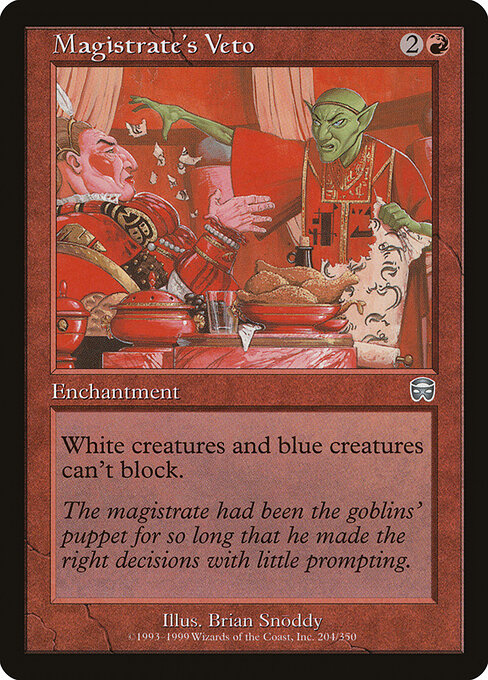 Magistrate's Veto card art