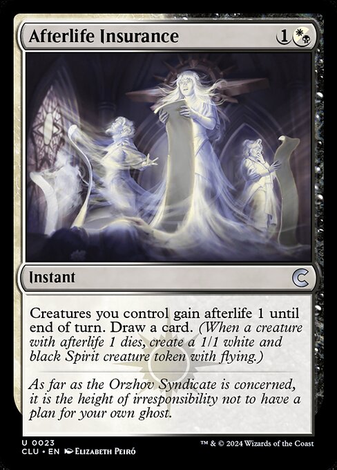 Afterlife Insurance card art