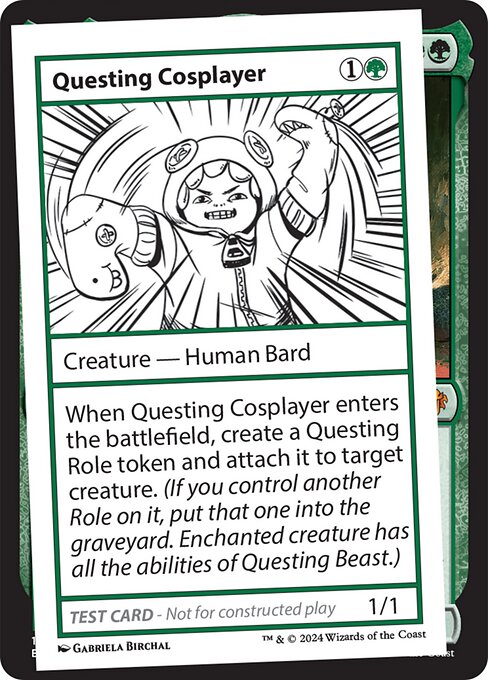 Questing Cosplayer card art