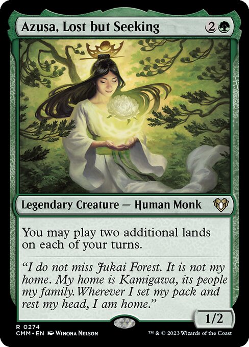 Azusa, Lost but Seeking card art
