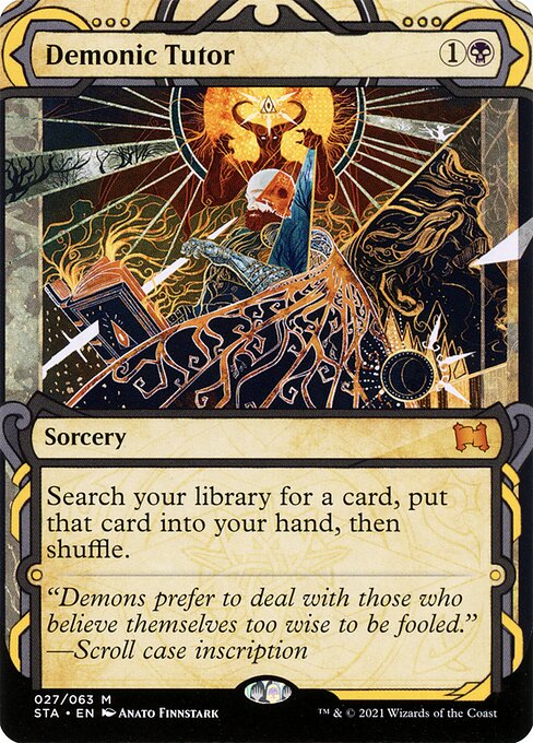 Demonic Tutor card art