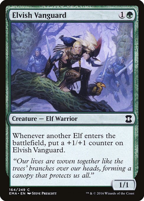 Elvish Vanguard card art